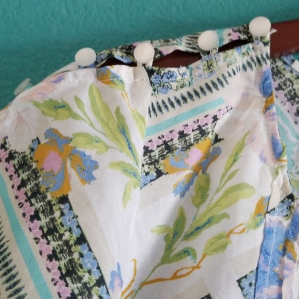 Anthropologie Multi-Color Flutter Sleeve Top - image 5